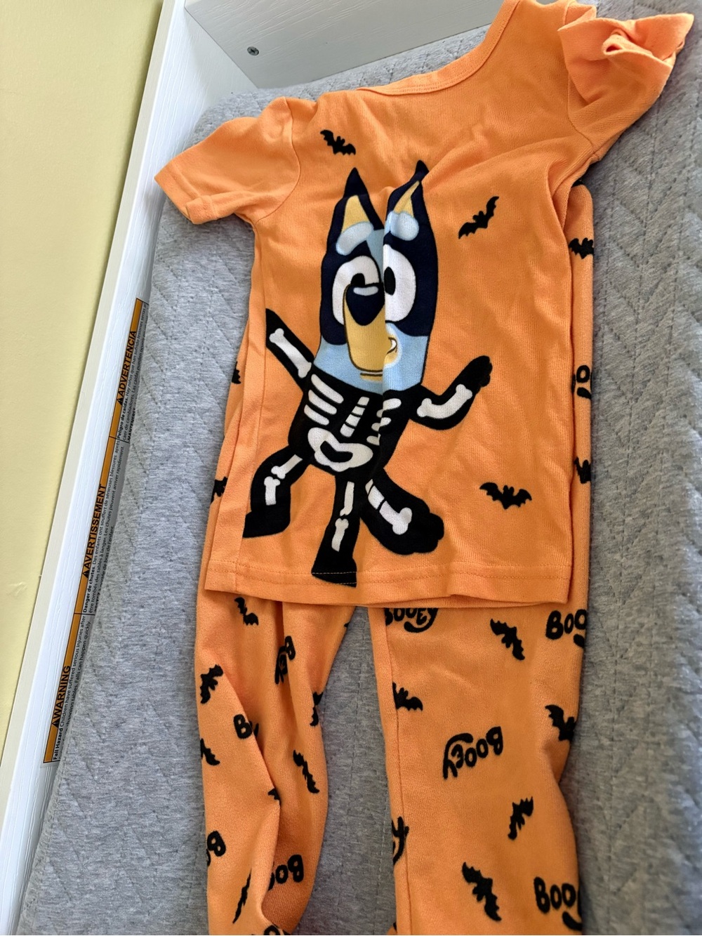 4T Kids Halloween Orange Pajama - 2 sets